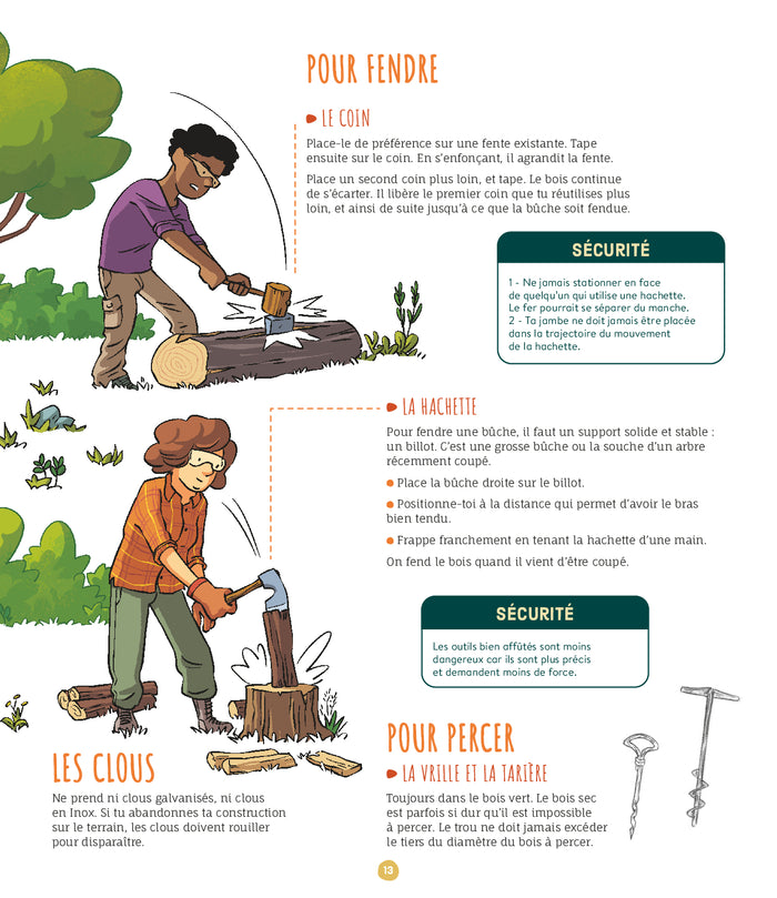 Installe ton camp dans la forêt - 50 réalisations avec du bois et de la ficelle
