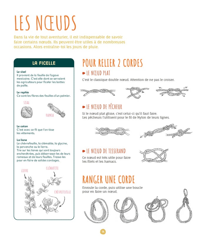 Installe ton camp dans la forêt - 50 réalisations avec du bois et de la ficelle