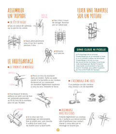 Installe ton camp dans la forêt - 50 réalisations avec du bois et de la ficelle