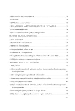 Diversite genetique et structure de la population de cobaye domestique