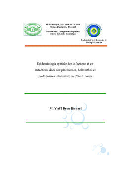 Epidemiologie spatiale des infections et co-infections parasitaires