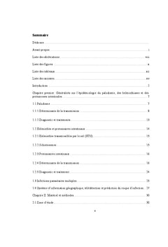Epidemiologie spatiale des infections et co-infections parasitaires