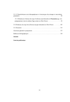 Epidemiologie spatiale des infections et co-infections parasitaires