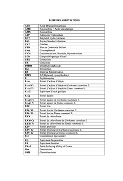 Plantes medicinales Activites antioxydantes et antibacteriennes