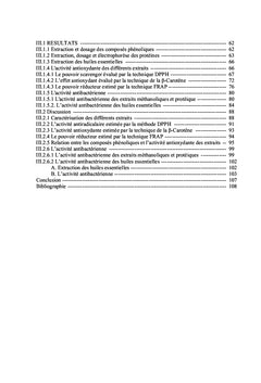 Plantes medicinales Activites antioxydantes et antibacteriennes