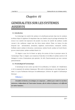 Asservissement linéaire continus