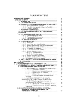 Conception assistee par ordinateur des circuits integres MeSFeT GaAs