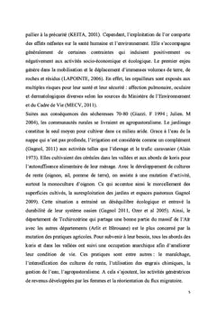 Region d'Agadez : Fragilite et menaces