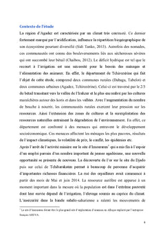 Region d'Agadez : Fragilite et menaces