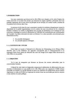 Deferrisation des eaux souterraines de sud Algerie