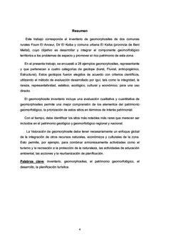 Moyen Atlas Meridional Valorisation du patrimoine geomorphologique