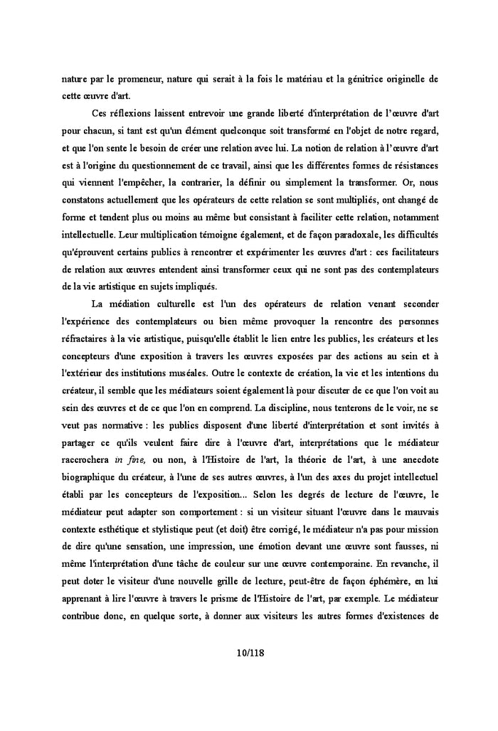 Les médiations culturelles autour des expositions d'art