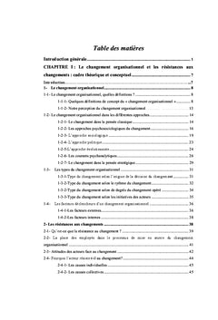 Le pilotage des changements organisationnels et managériaux