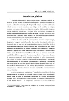 Le pilotage des changements organisationnels et managériaux