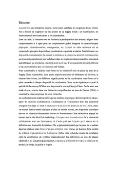 La Supply Chain, types et dispositifs de coordination