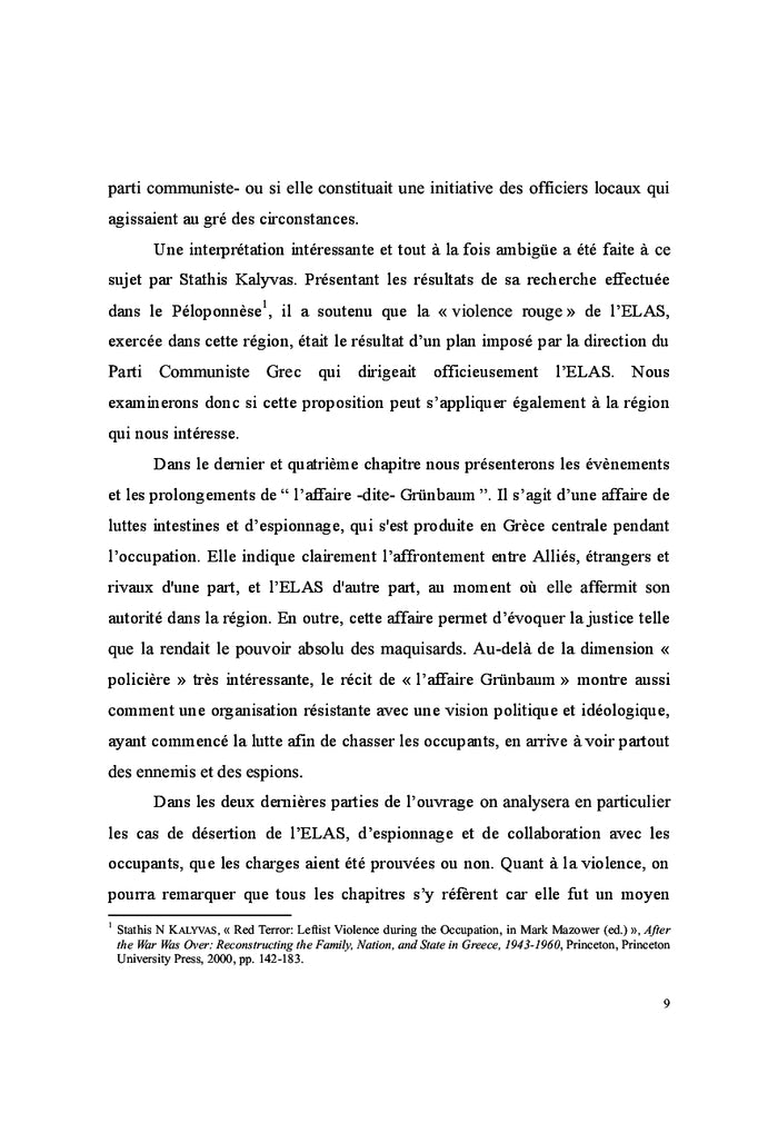 Résistance en Grèce Centrale (1941-44): Pouvoir Combattre - Violence