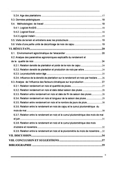 Agroclimatologie de la production de l'anacardier en Guinée-Bissau