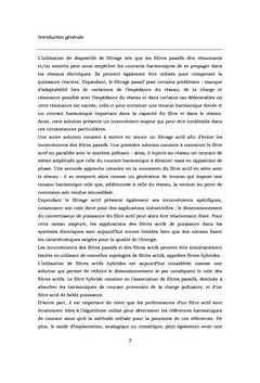 Contribution à l'étude des filtres actifs de puissance hybrides