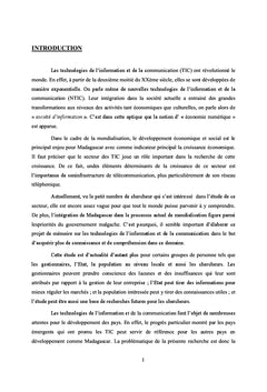Les technologies de l'information et de la communication