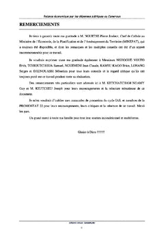 Relance économique par les dépenses publiques au Cameroun