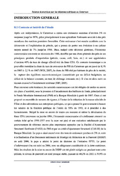 Relance économique par les dépenses publiques au Cameroun