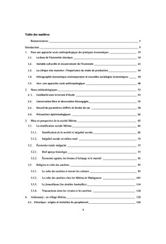 Transactions ancestrales et inégalités sociales à Madagascar