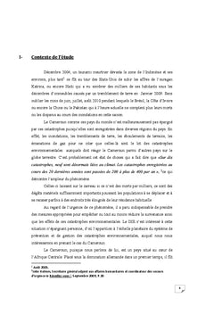 Protection civile au Cameroun et droit de l'environnement
