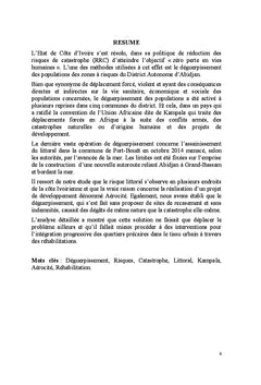 Gestion du risque d'érosion côtière : cas de Port-Bouët à Abidjan