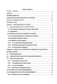 Gestion du risque d'érosion côtière : cas de Port-Bouët à Abidjan