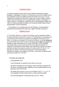 Embolie graisseuse et hyperthermie majeure