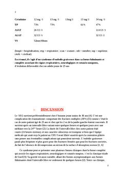Embolie graisseuse et hyperthermie majeure