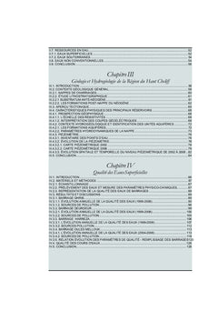 Etude de la Qualité des Eaux de la vallée du Haut Cheliff (Algérie)
