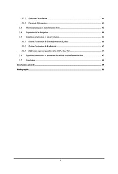 Transformations finies des alliages à mémoire de forme à base de Fer