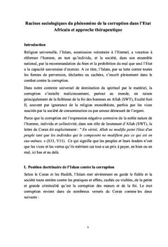 Itineraires islamiques saheliens