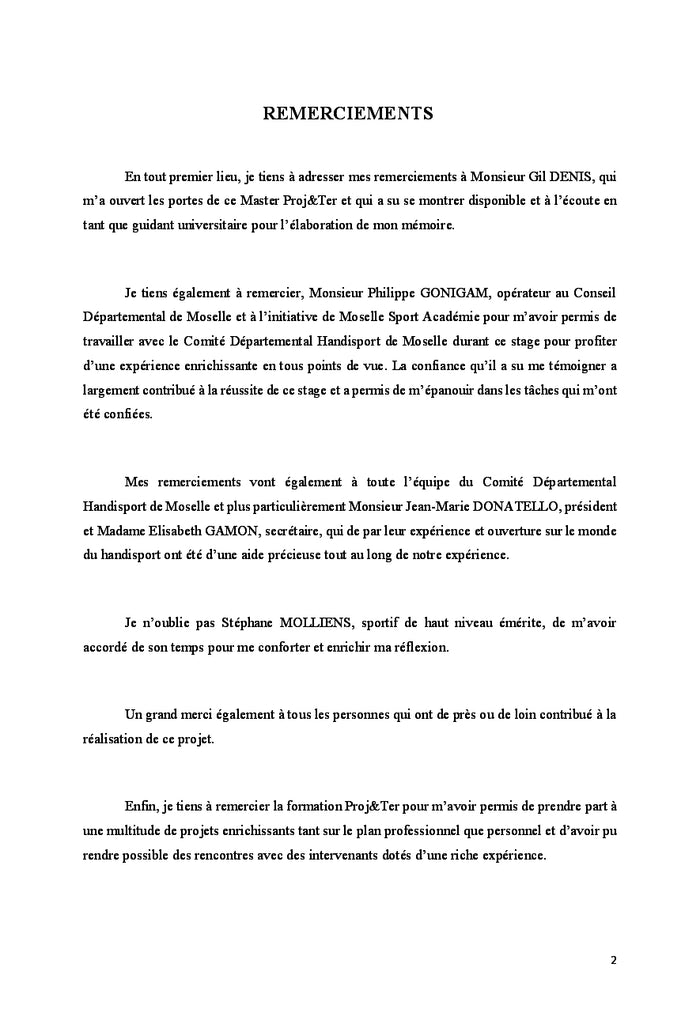 La promotion de la pratique Handisport