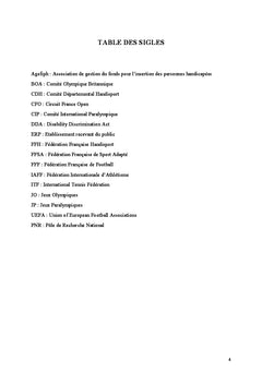 La promotion de la pratique Handisport