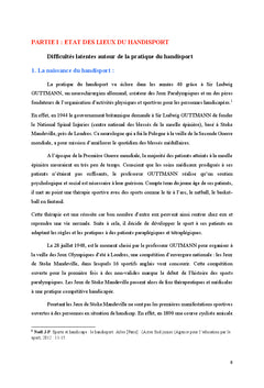 La promotion de la pratique Handisport