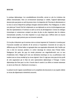 Le role de la diplomatie