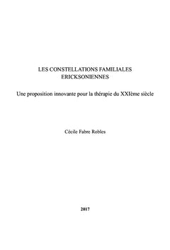 Les constellations familiales ericksoniennes