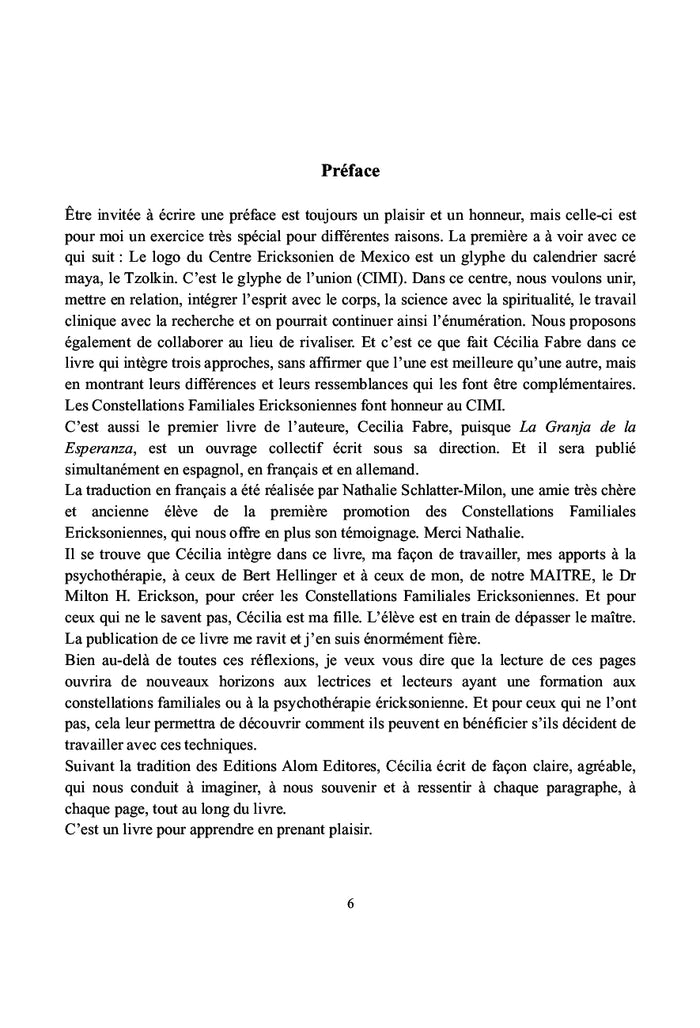 Les constellations familiales ericksoniennes