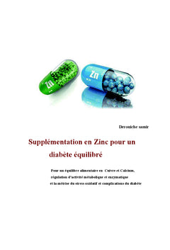 Les bienfaits therapeutiques du zinc contre le diabete