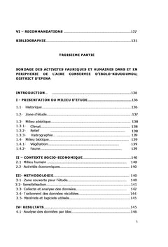 L'aire conservée des populations d'Ibolo-Koundoumou (Congo)