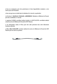 Prevalence des allergies chez le personnel de soins de Tlemcen