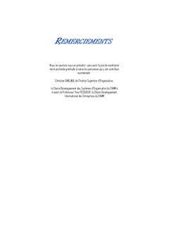 systeme d'information: metaphore de la performance organisationnelle