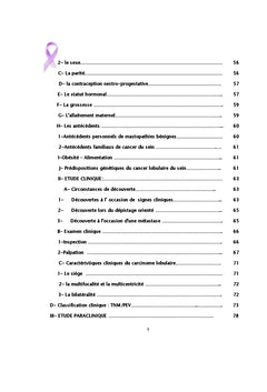 Le carcinome lobulaire du sein A propos de 9 cas