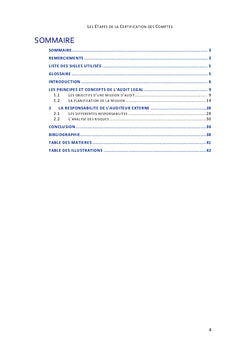 Les etapes de la certification des comptes