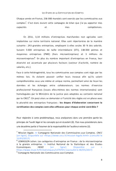 Les etapes de la certification des comptes