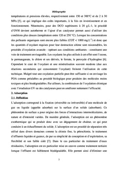 Rapport de Recherches sur l'elimination des Colorants de Textile