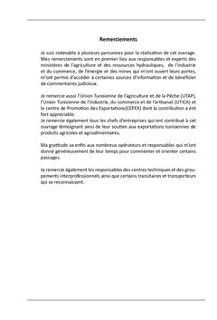 Réussir l'export dans le secteur agroalimentaire en Tunisie