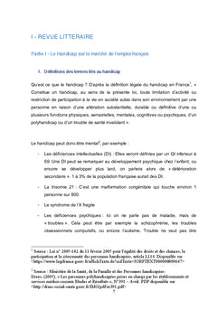 L'emploi des personnes autistes en entreprise ordinaire